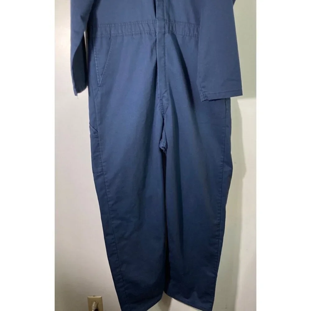 Mens Vintage Red Kap Long Sleeve Coveralls Navy 42-LN‎ Made in USA